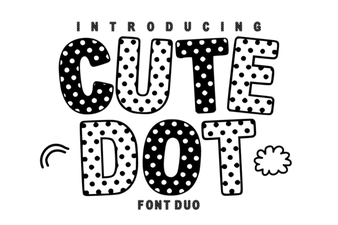 Cute Dot Duo Fonts for Typography Projects