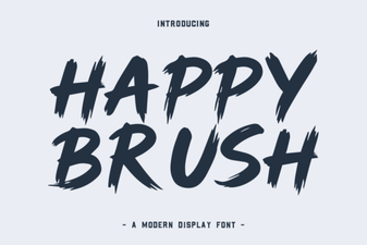 Happy Brush Font for Creative Design Projects