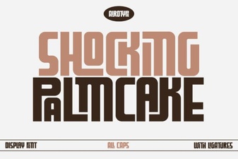 Craft Typography with the Palm Cake Font