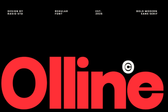 Olline Font: Modern Design and Creative Applications